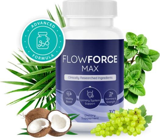 FlowForce Max natural supplement for men's prostate support