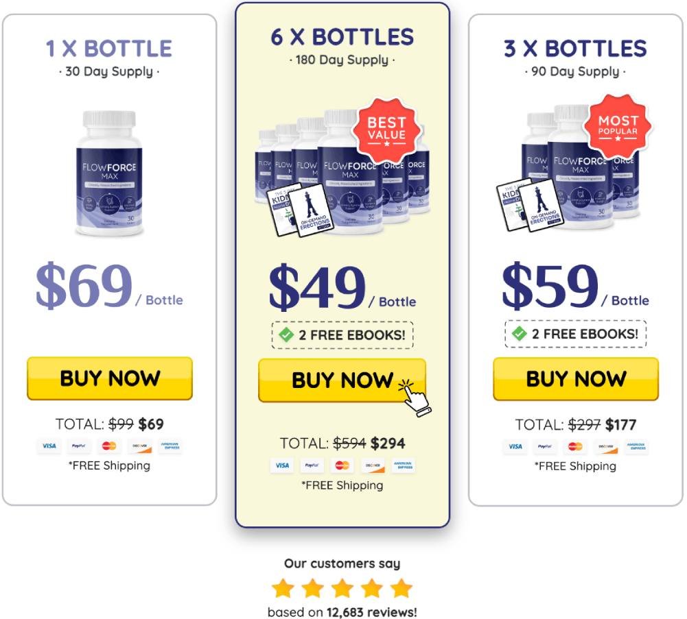 FlowForce Max limited time discount special offer